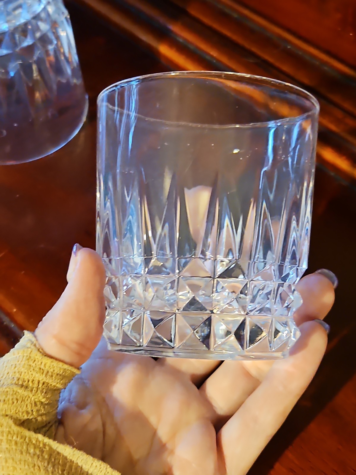 Set Of 2 Vintage Cristal D’Arques Tuilleries Villandry Old Fashioned Glasses