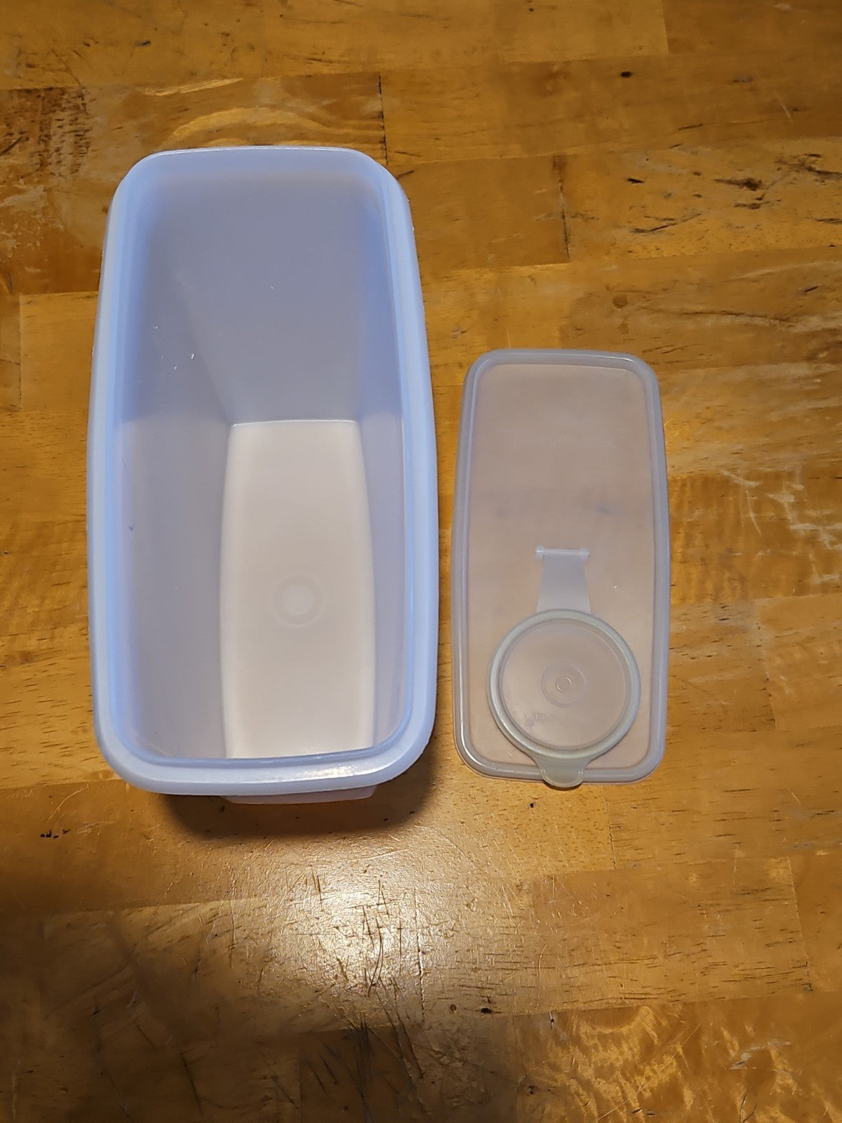 Vintage Tupperware #469 Rectangular Cereal Storage Container W Sheer Lid #470