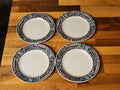 Set of 4 Gibson Foley Southwest Tribal Style Salad Dessert Plates 6.75" EUC