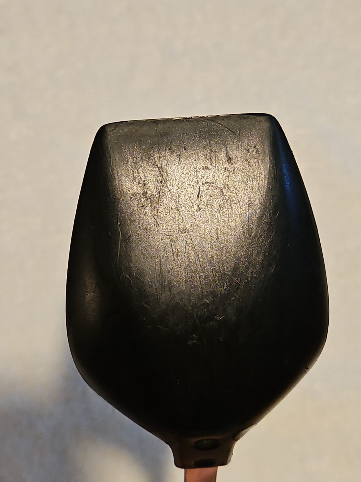 Vintage Ekco Country Garden Pattern Handle 12" Black Nylon Serving Spoon