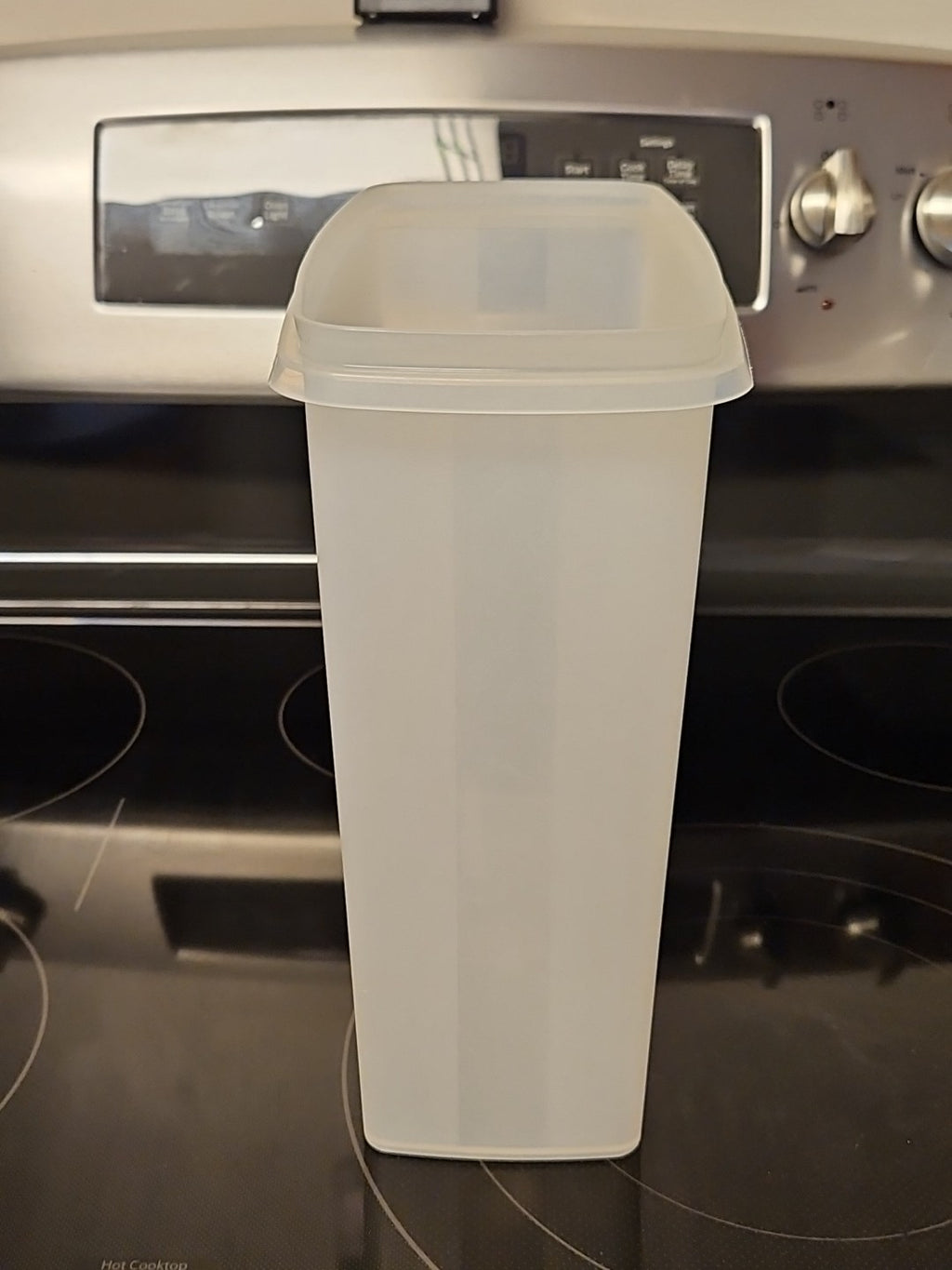 Vintage Tupperware Large Sheer Cereal Keeper Container 20 cup # 1588-2 No Lid