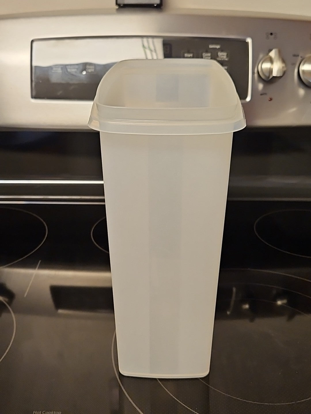 Vintage Tupperware Large Sheer Cereal Keeper Container 20 cup # 1588-2 No Lid