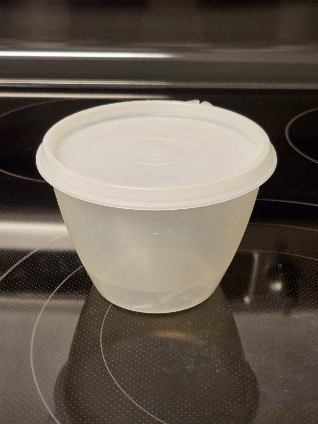 Vintage Tupperware Bowl Sheer 148 W/ Sheer Seal Lid 215