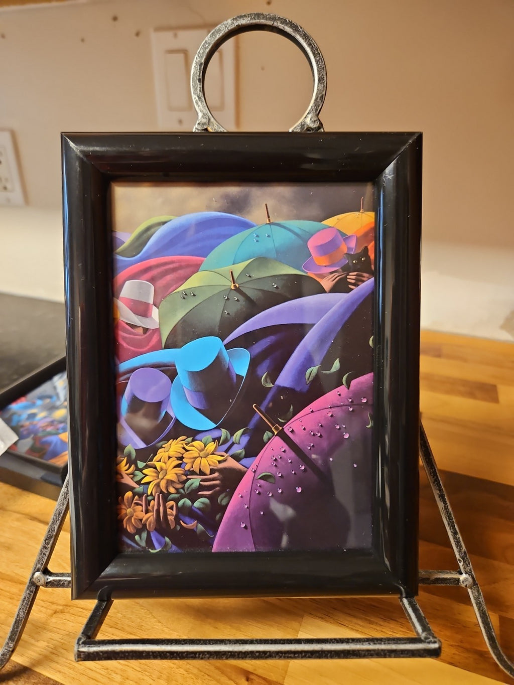 Claude Theberge Vintage Framed Mini Prints Set of 8 Umbrella Surrealist Gallery