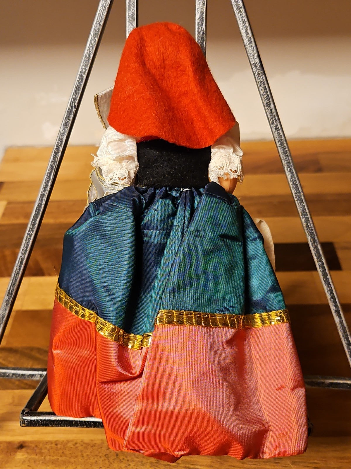 Vintage Italian Souvenir Doll 7.5" Rapallo Liguria Folk Costume W/ Tag 37