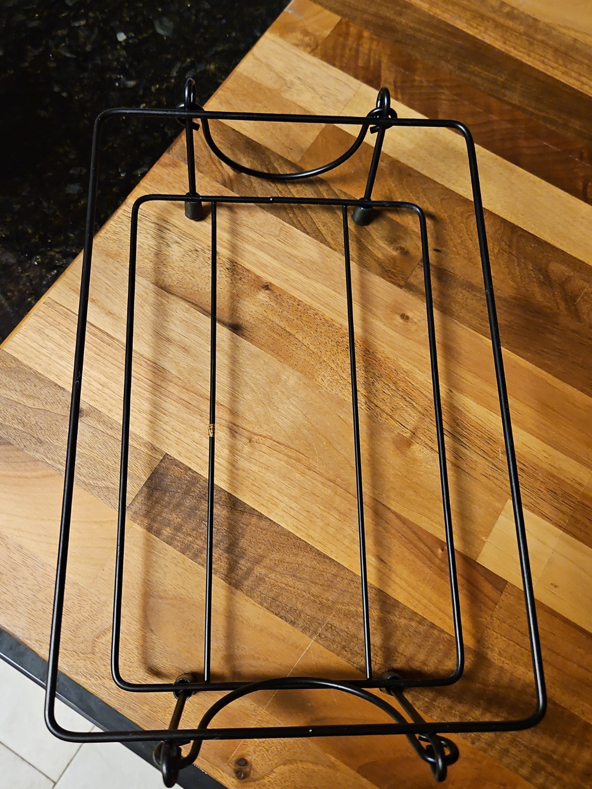 Set Of 2 Temptations By Tara Old World Brown Glass Trivets In Metal Holders