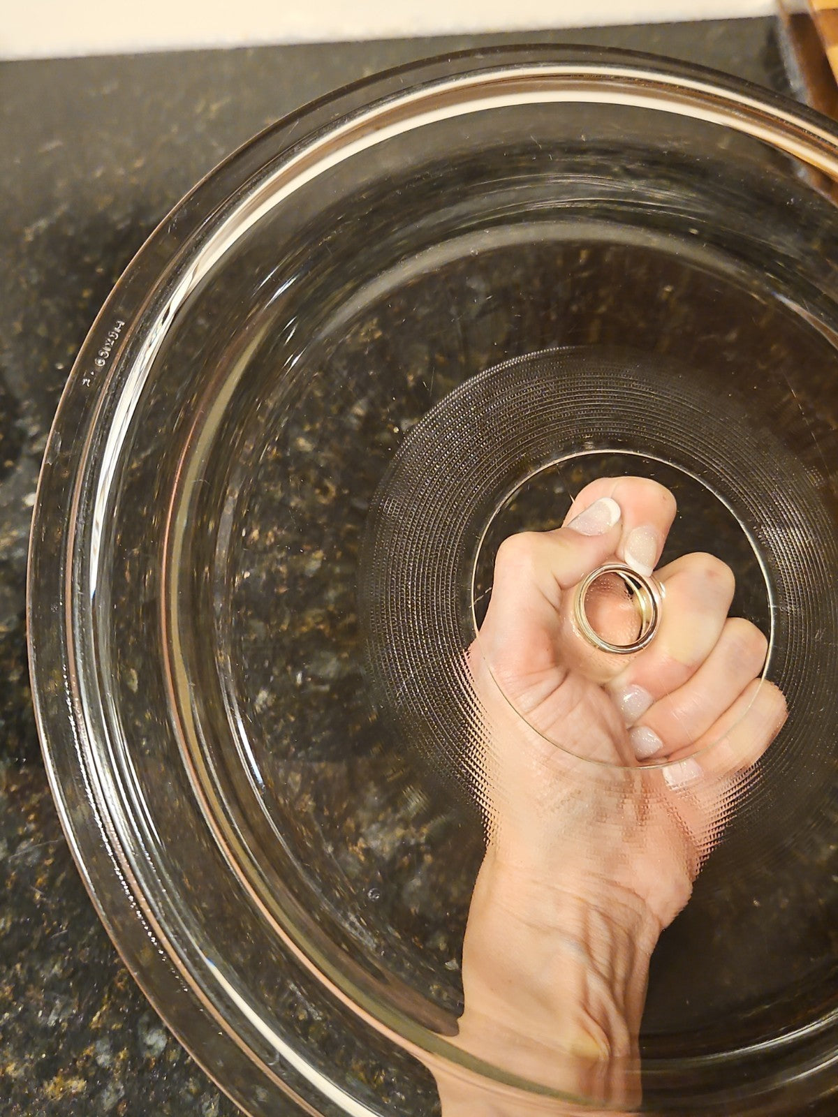 Vintage Clear Glass Lid - 11.5” Inside 12.25” Outside Casserole Slow Cooker Lid