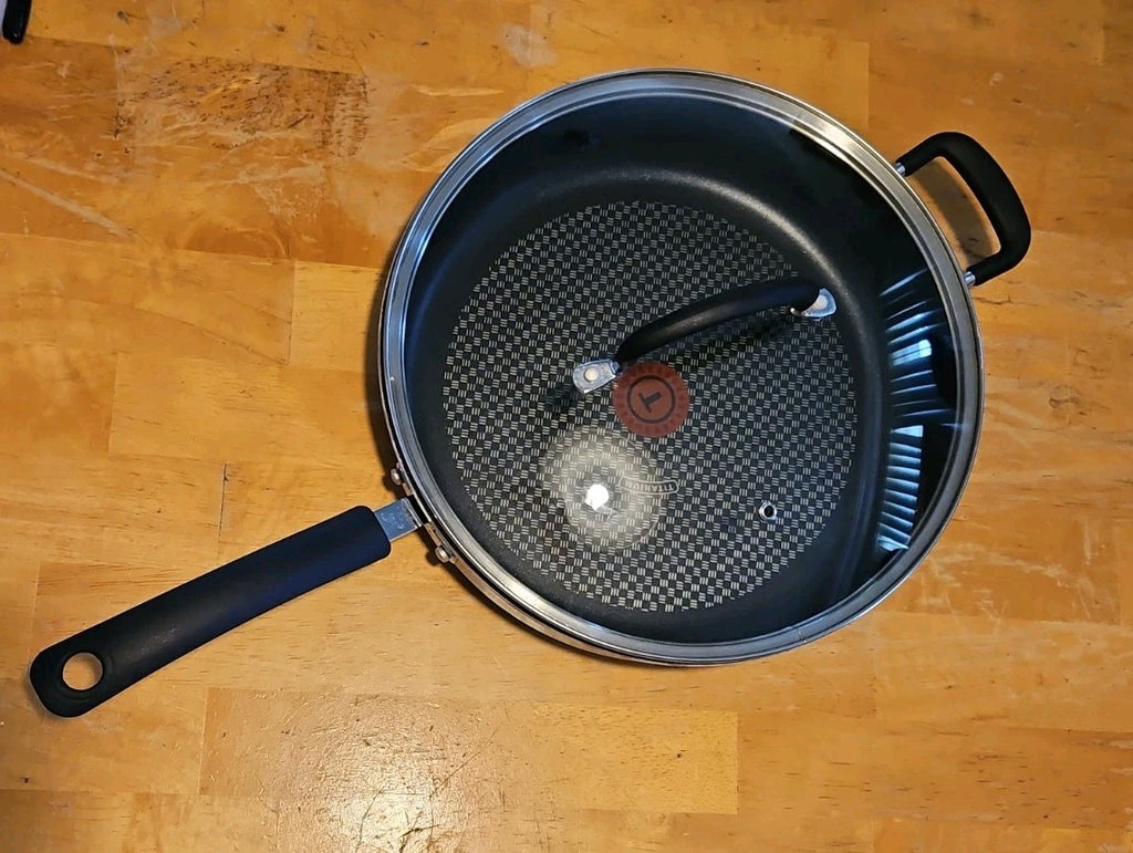 T-fal Ultimate Hard Anodized Nonstick Jumbo Cooker 5 Quart 12" Pan EUC