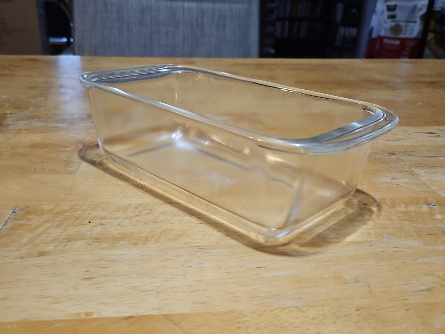 Vintage Pyrex Clear Glass 1.5 QT Casserole Dish Bread Loaf Pan #213 8.5x4.5x2.5