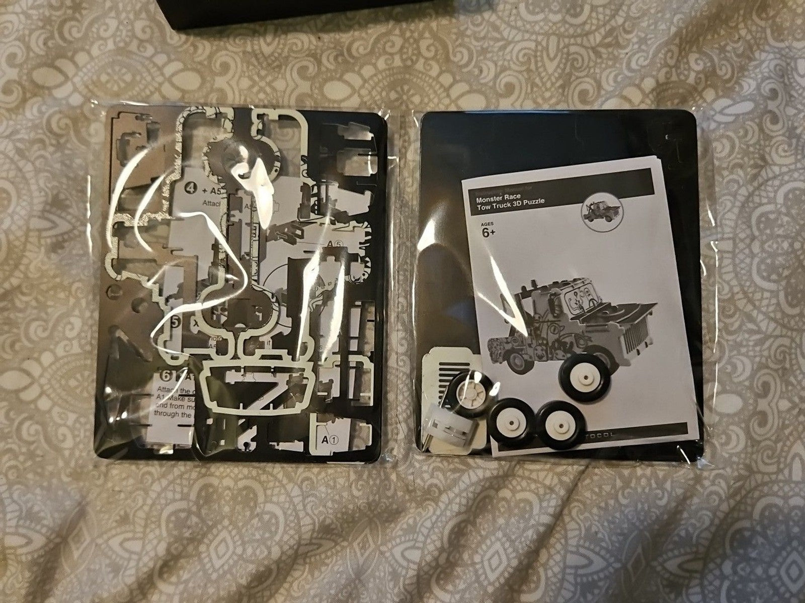 Protocol Monster Race Glow in Dark Racing Tow Trucks 3D Set of 2 Puzzles NIP