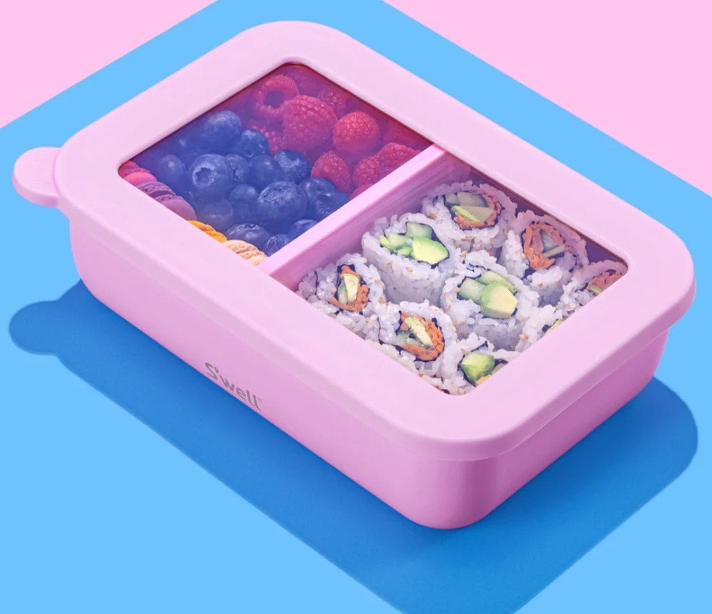 NIP S'well Stainless Steel Bento Box in Peony Pink Swell Lunch Box 60oz