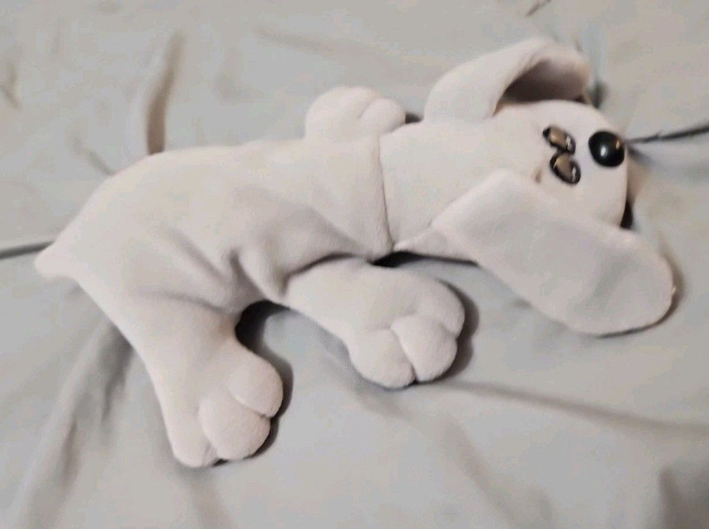 Vintage Pound Puppy Plush 1985 7 inch Light Gray Puppy No Tag