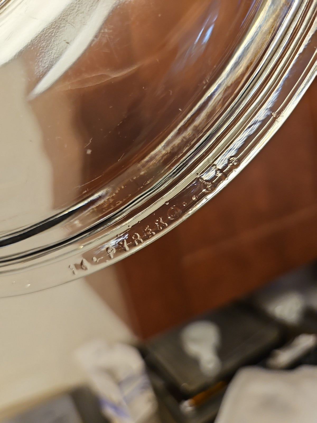 Vintage Pyrex Clear 8.5” Deep Dish Casserole Baking Dish #221 W Lid #G-1-C