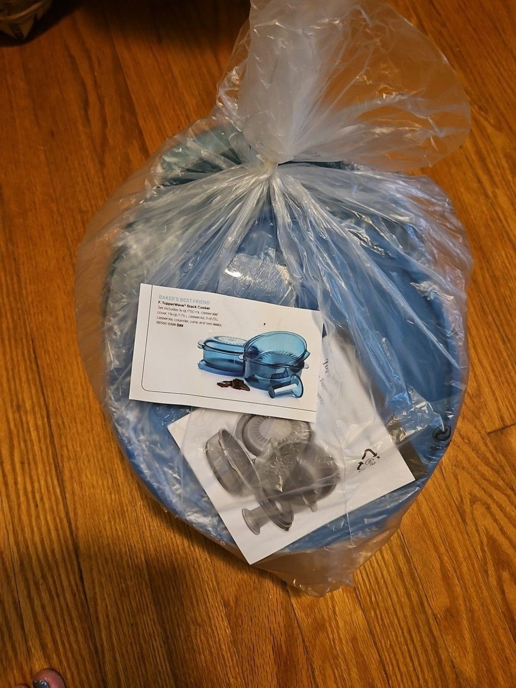 Tupperware Tupperwave Stack Cooker Microwave Set Aqua Blue NIP