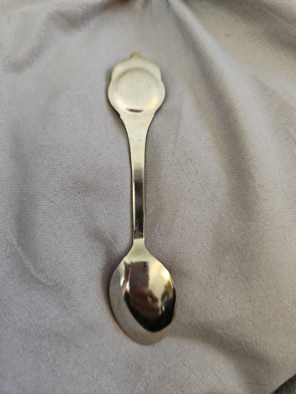 Vintage Souvenir Spoon Red/Blue/Yellow Flower And Heart Design