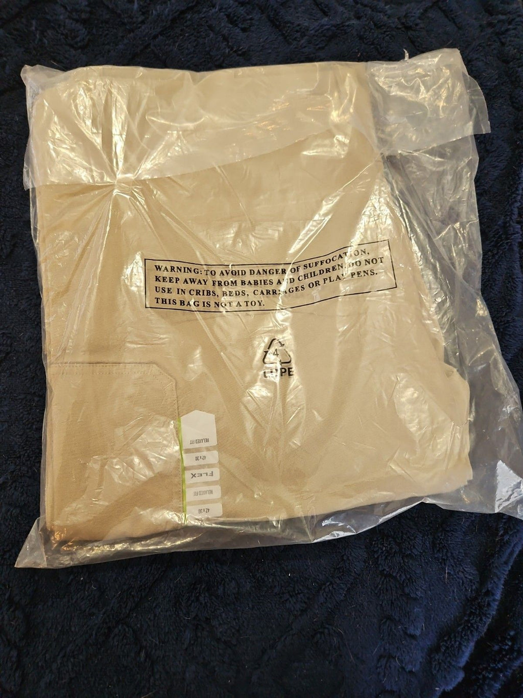 NWT Duluth Men's Flex Fire Hose Relaxed Fit Carpenter Pants 42x30 Desert Khaki