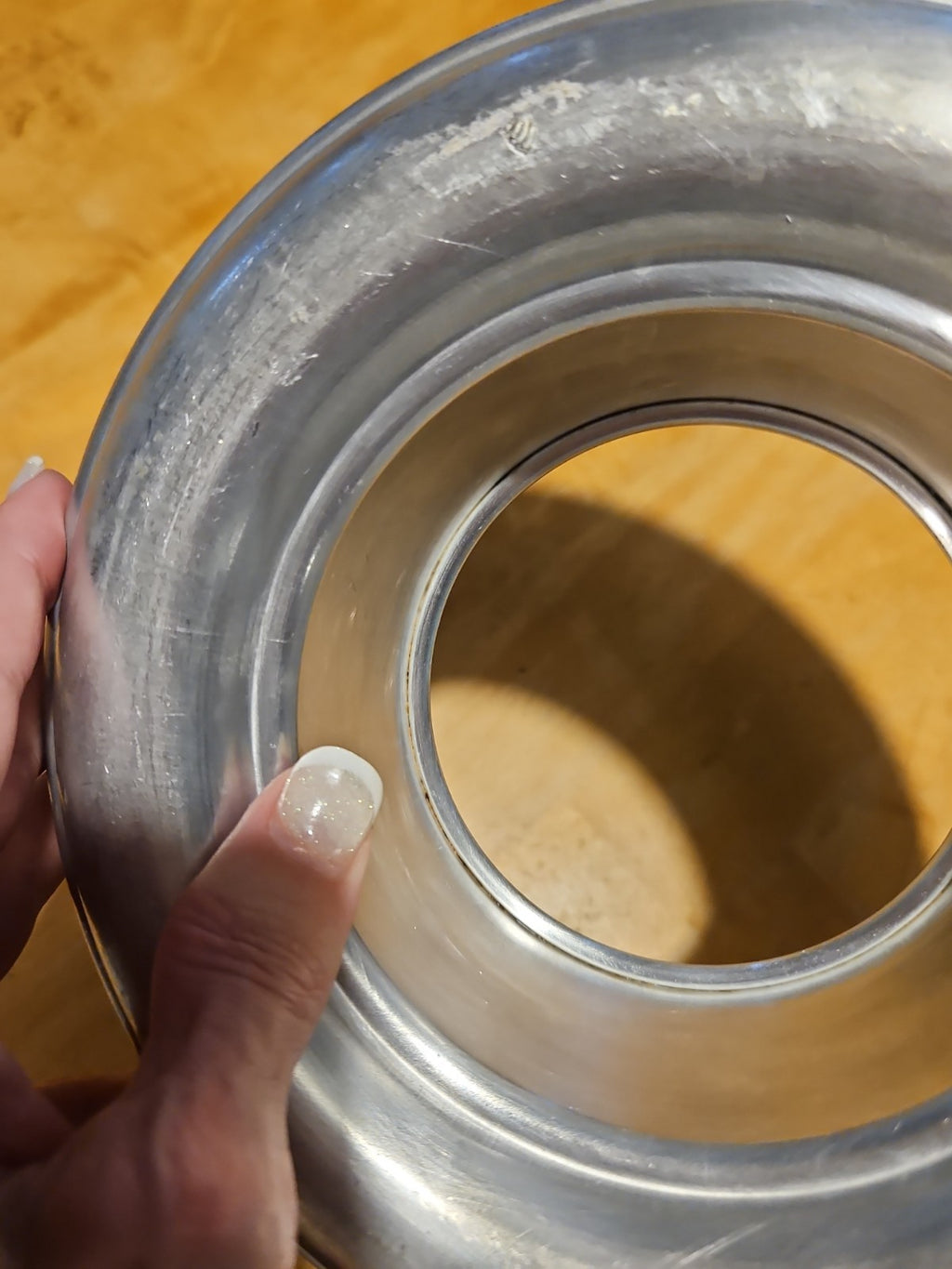 Vintage Mirro Aluminum Jello Ring Mold Cake Pan M-0728 4 1/2 Cup USA