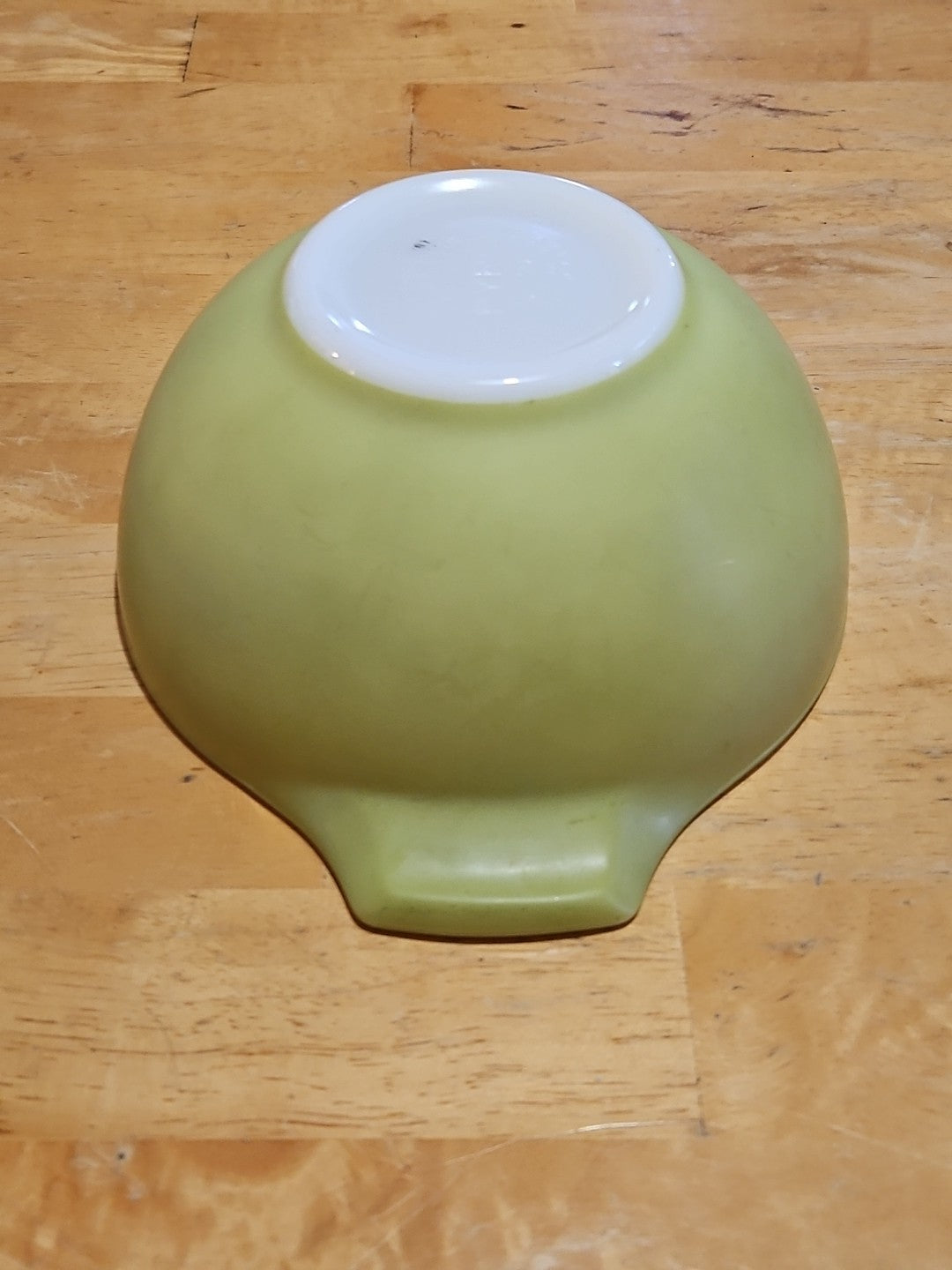 Vintage Pyrex #442 1-1/2 Quart Cinderella Mixing Bowl Verde Green Olive Green