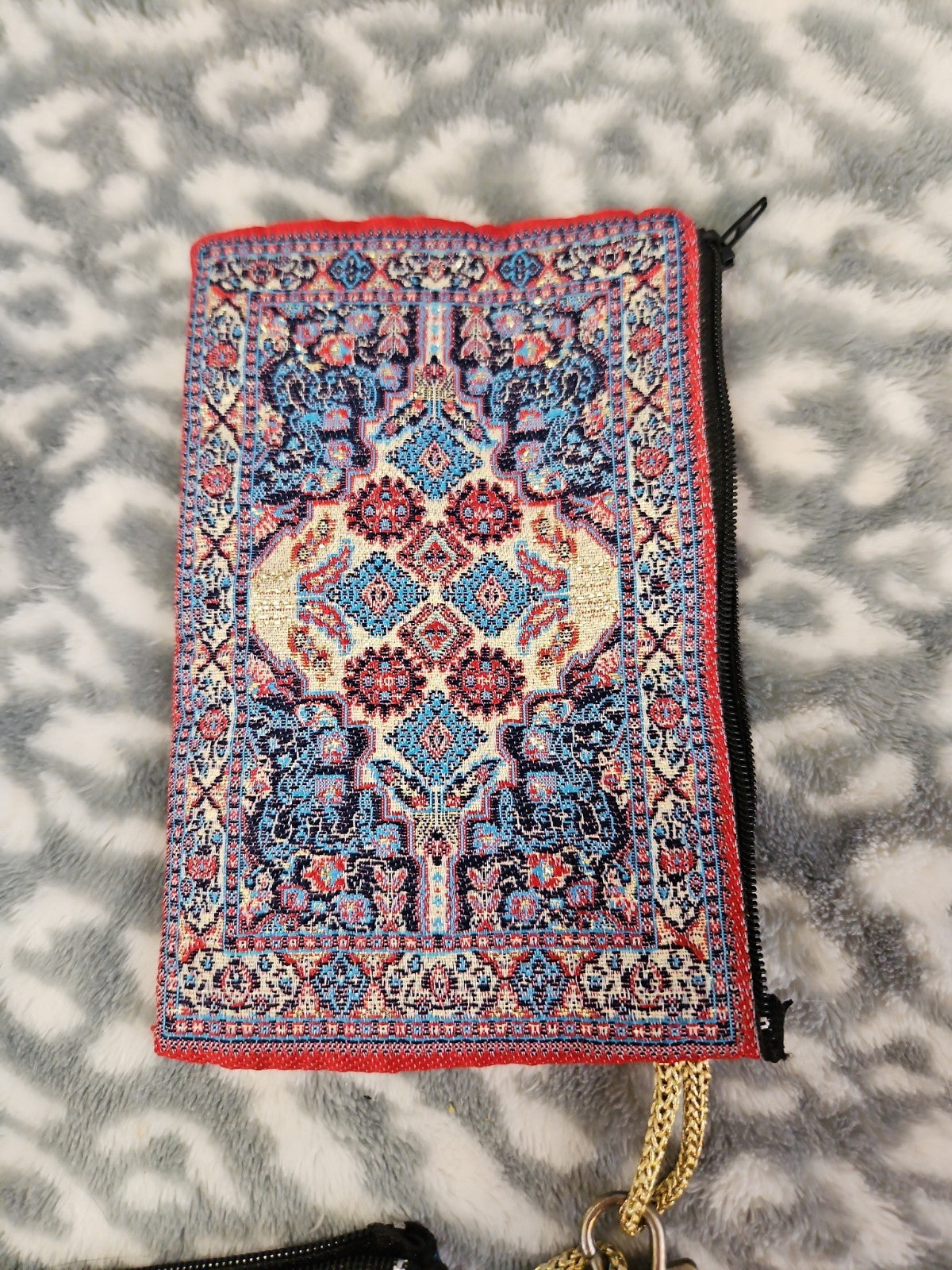 Set Of 3 Turkish Tapestry Carpet Style Zippered Clutch Coin Purses NWOT 2 Sizes