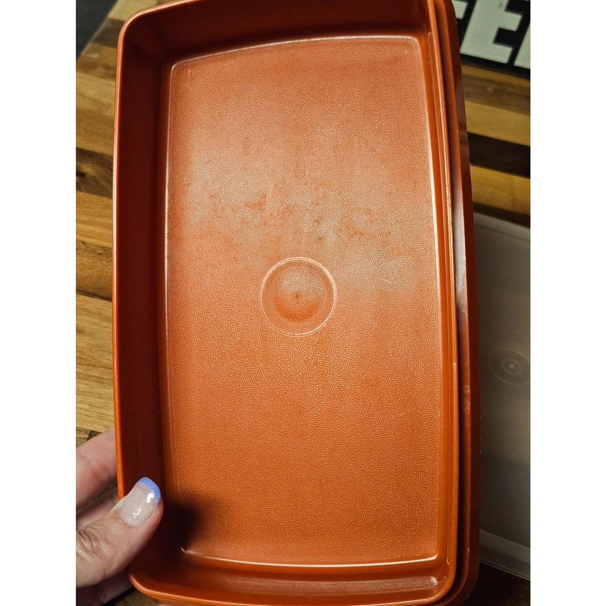 Vintage Tupperware 816 Deli Keeper Cheese Cold Cuts Paprika Red With Lid