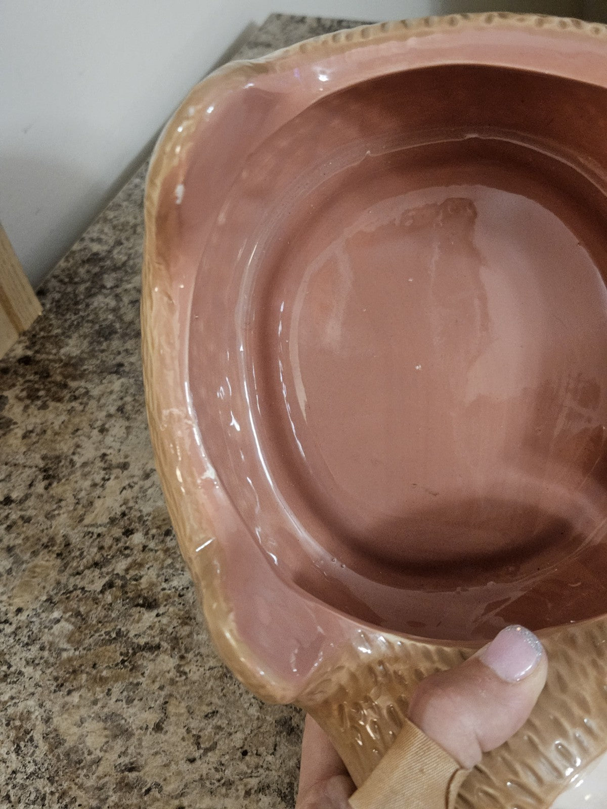 Ceramic Sloth Yarn Holder / Yarn Bowl - So Cute! Measures 9.5"x7.5"x5.5"