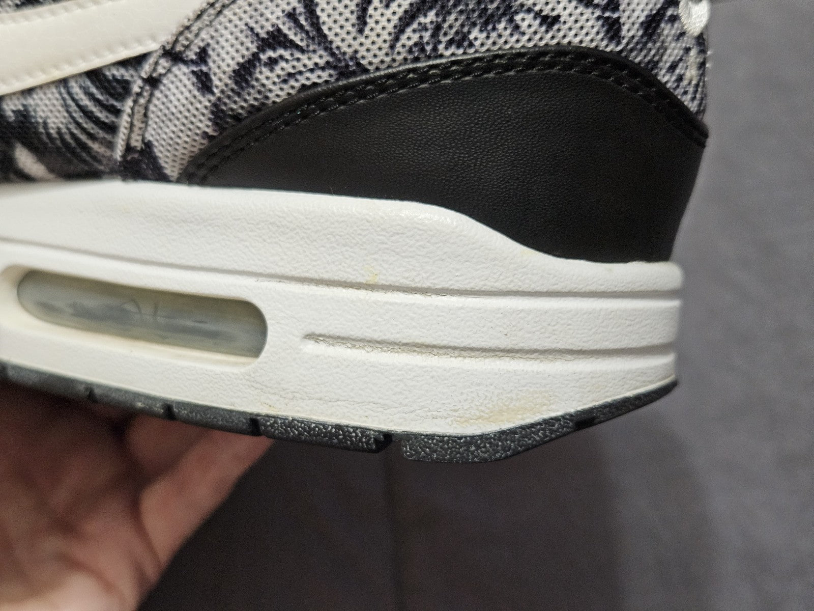 2014 Nike Air Max 1 GPX Black Floral Mens Size 10.5 684174-001
