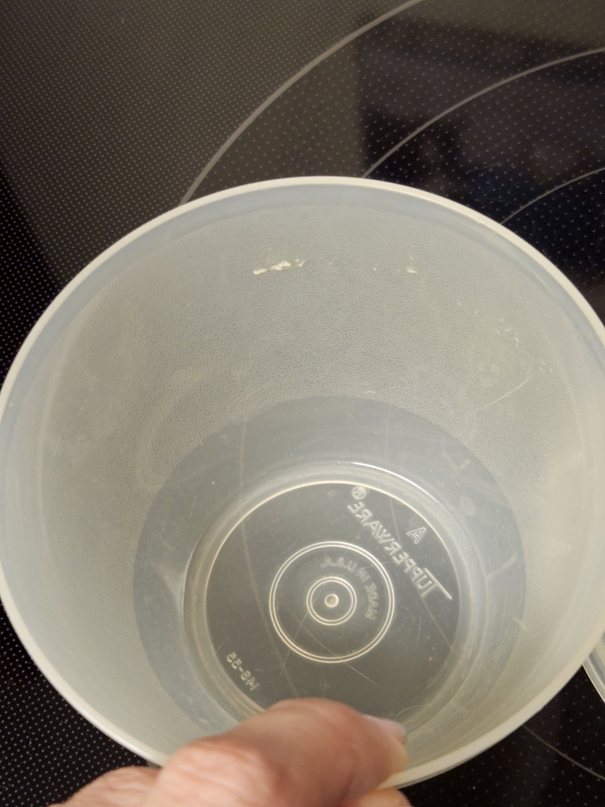 Vintage Tupperware Bowl Sheer 148 W/ Sheer Seal Lid 215