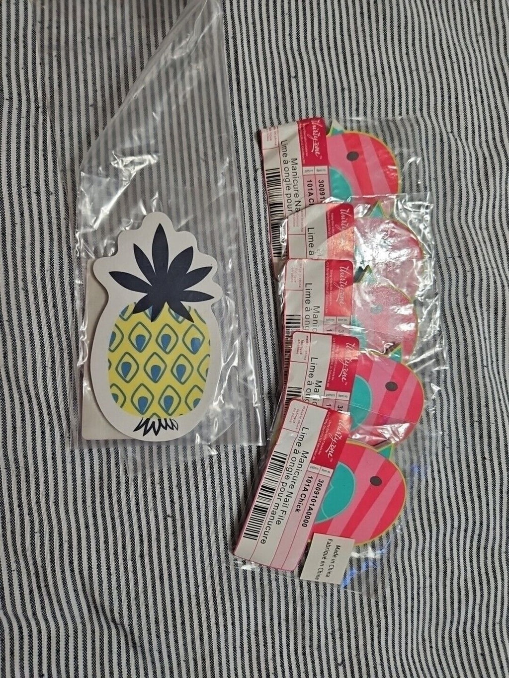 Lot Of 6 Thirty One Manicure Nail Files - 5 Chicks & 1 Pineapple NIP