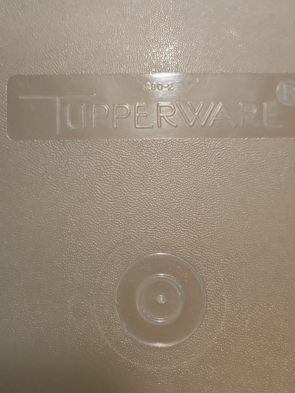 Vintage Tupperware #290 Sheer Rectangle Keeper With #291 Mint Green Lid