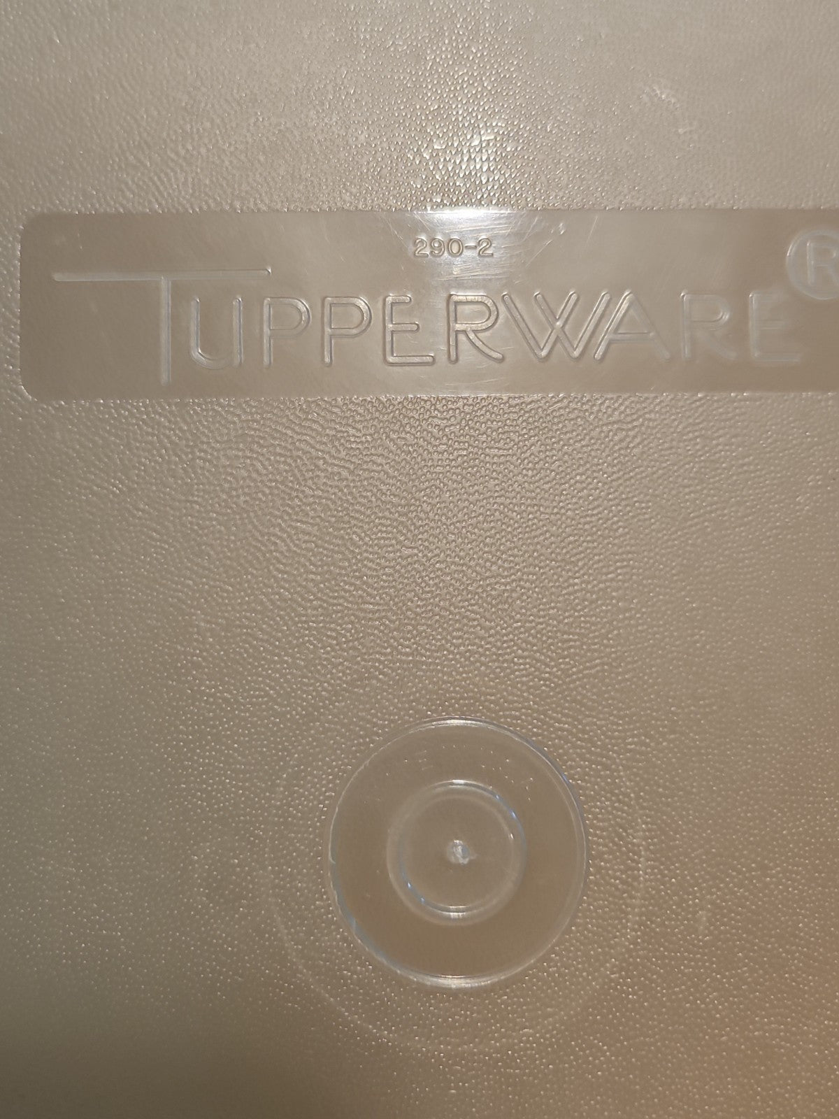 Vintage Tupperware #290 Sheer Rectangle Keeper With #291 Mint Green Lid