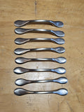 Set Of 8 - 3 Inch Center to Center Satin Nickel Cabinet Pulls 5" Long