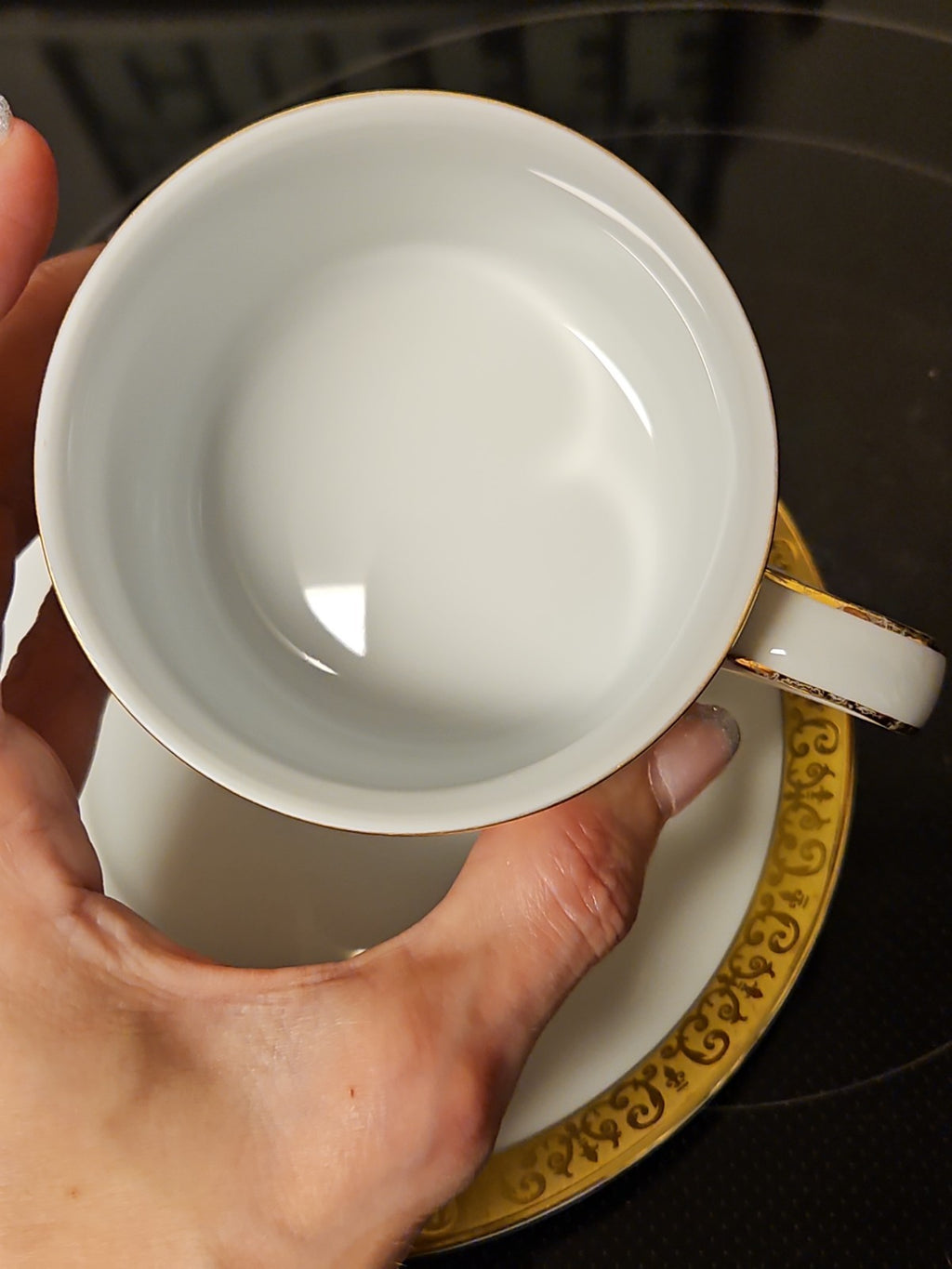Vintage 1991 Royal Gallery Gold Buffet Cup and Saucer Set EUC