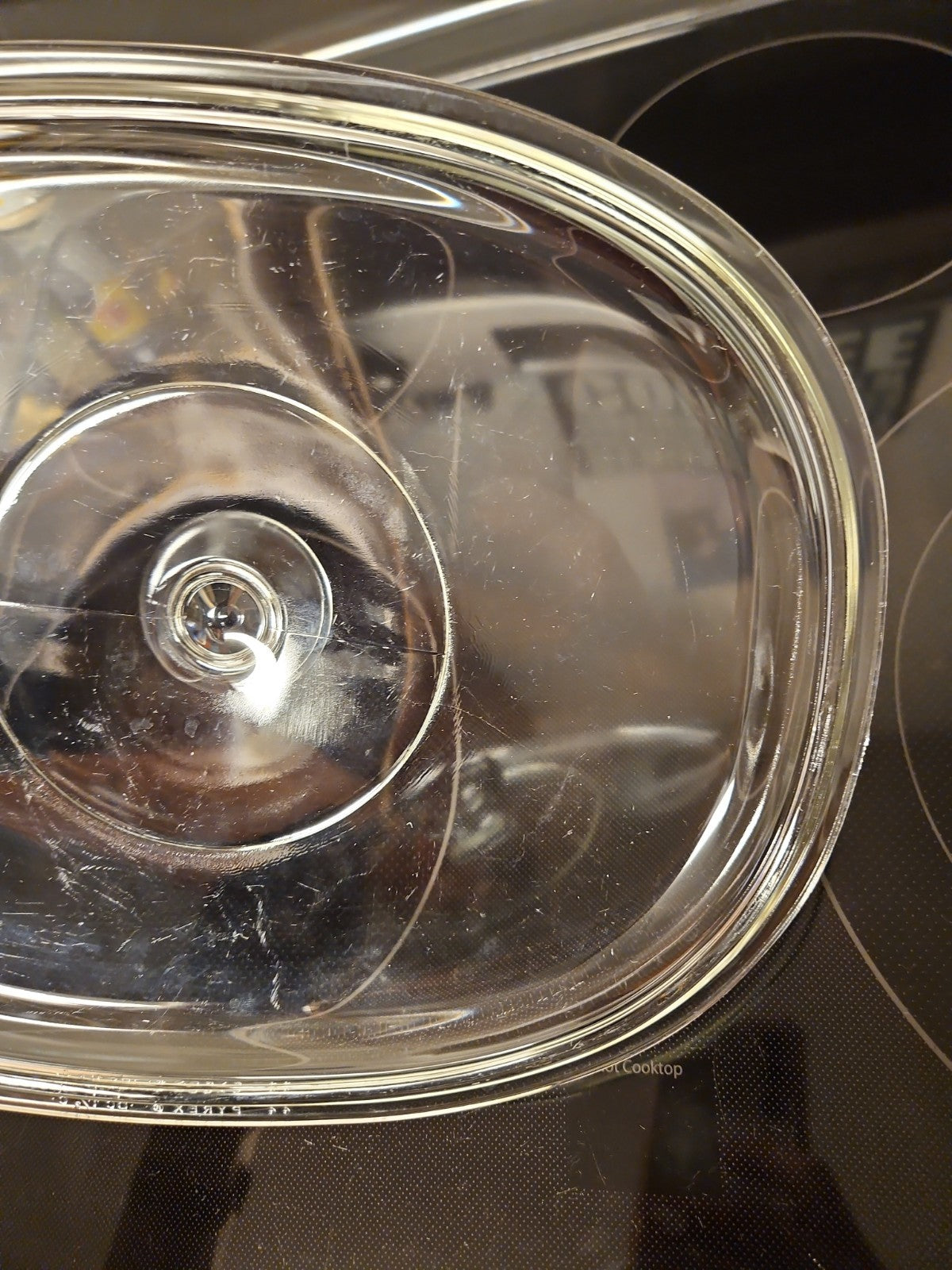 Pyrex DC 1 1/2-C Oval Glass Replacement Lid Cover for 3 Qt. Oval Dish DC-1.5-C