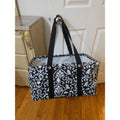 Thirty-One 31 Deluxe Utility Tote Black & White Parisian Pop