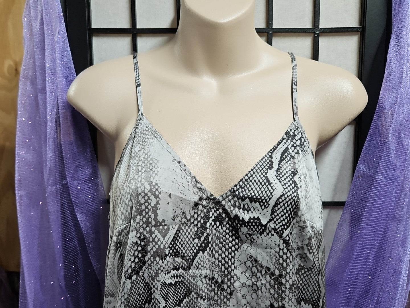 White House Black Market Python Snake Print Slip Dress Size P 00 Super Silky!