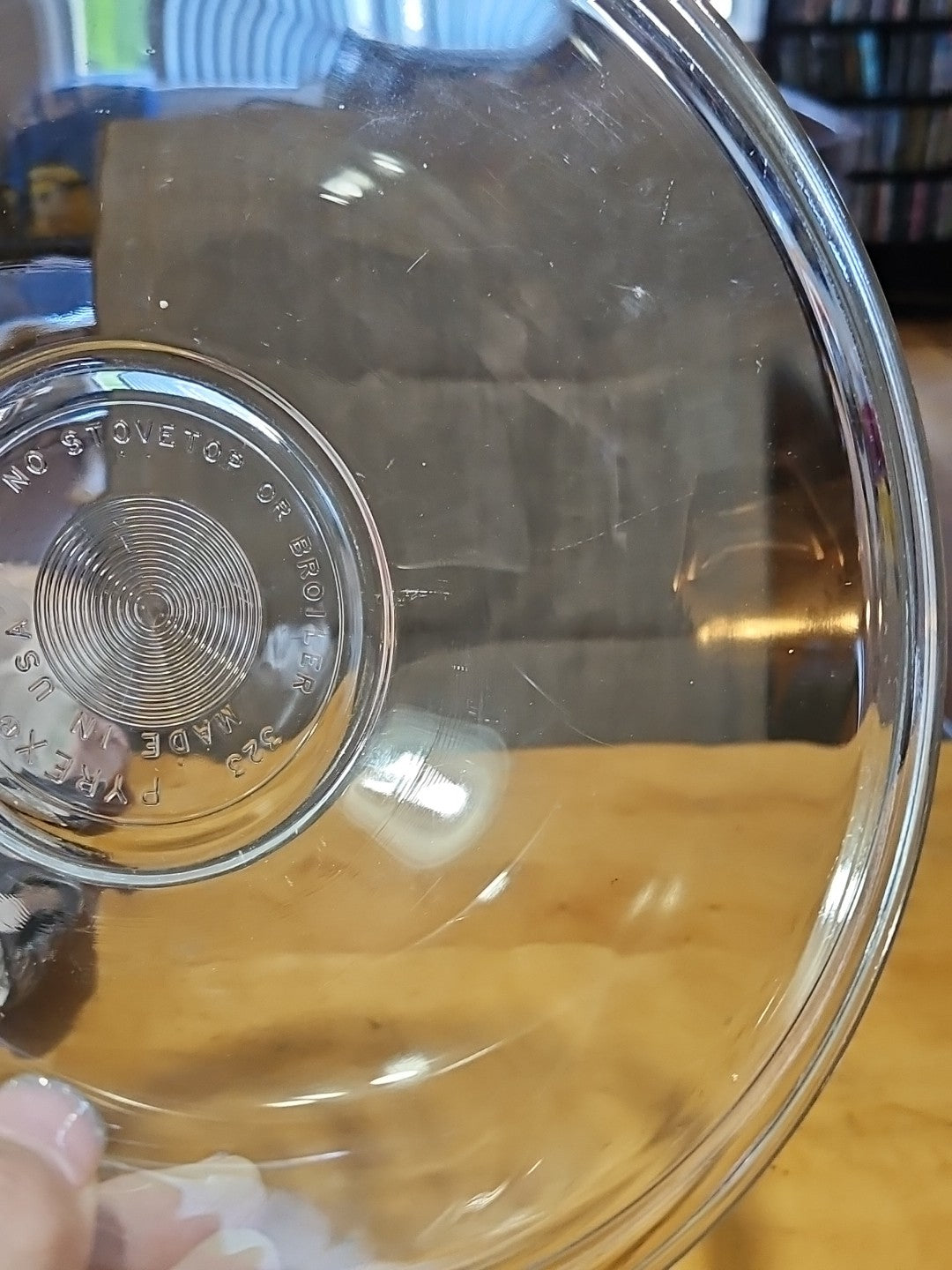 Set of 3 Vintage Pyrex Clear Glass Nesting Mixing Bowls 322 323 325