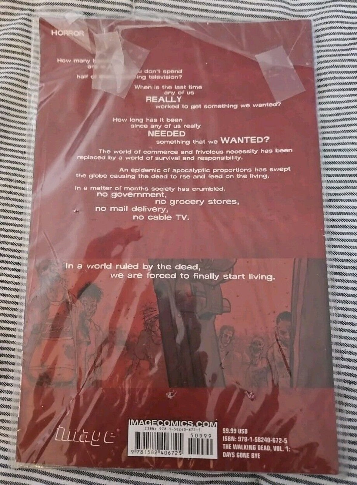 The Walking Dead Robert Kirkman Volume 1 Days Gone Bye New In Sealed Bag