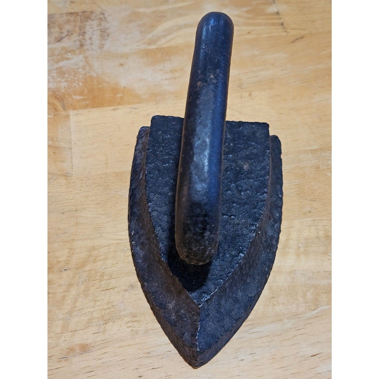 Rustic Vintage Antique Sad Iron Black Cast Iron 6" EUC