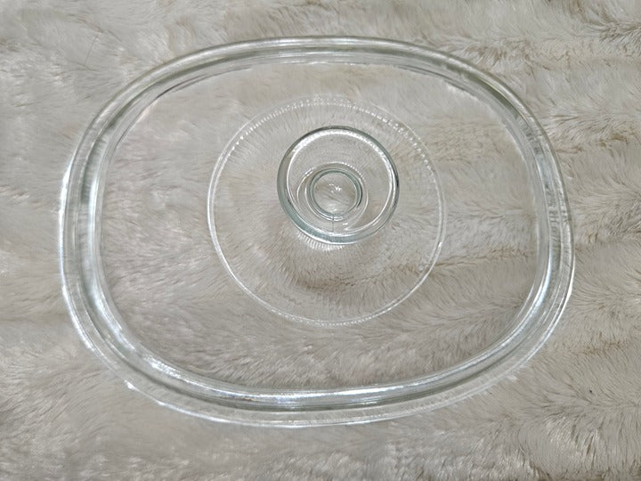 Vintage Pyrex Replacement Lid Pyrex F12C Aqua tint 9.75" x 7.5" EUC