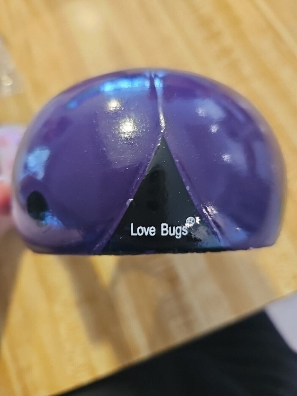Love Bugs Ceramic Ladybug Planter Pot Small, 4.5" x 2"  Purple