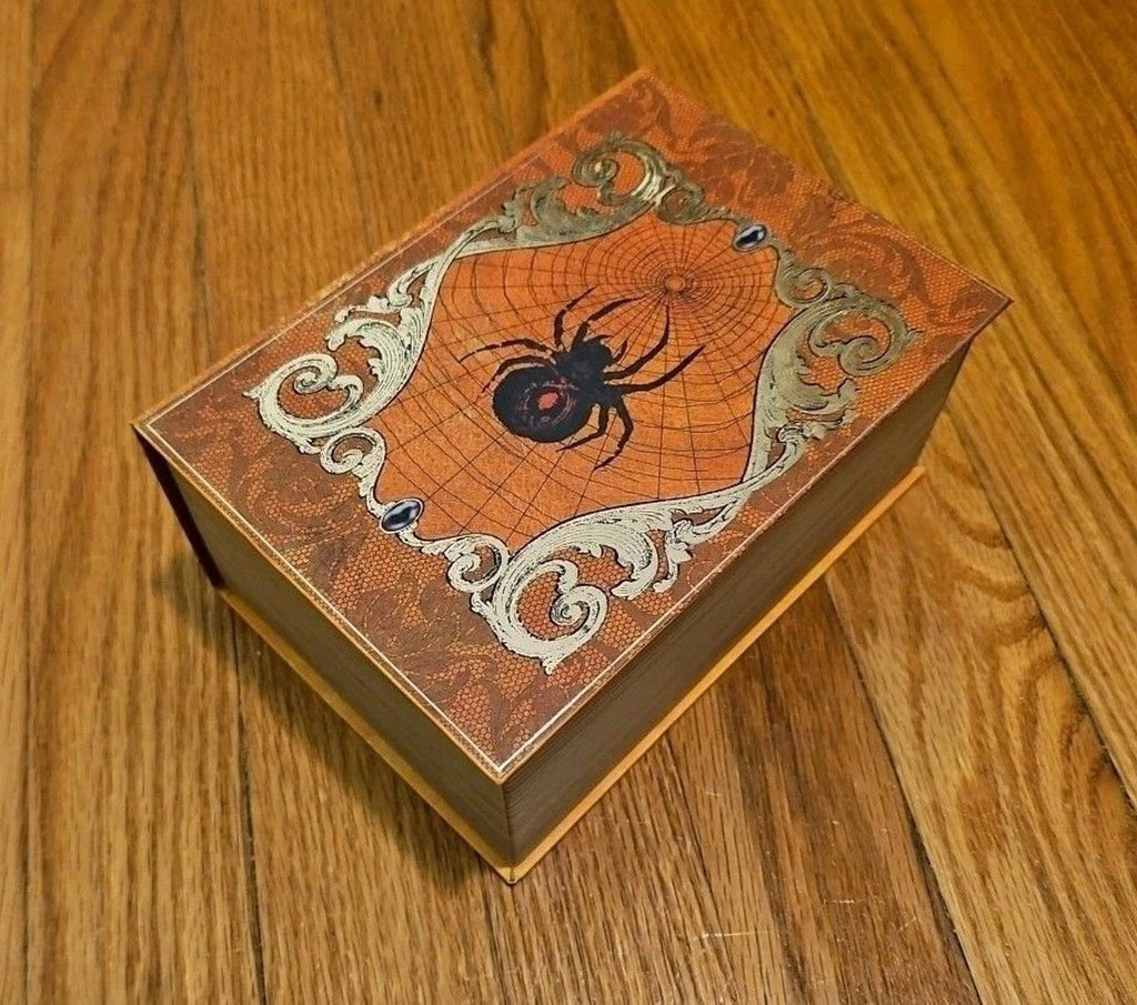 Elegant 3 Pc Nesting Storage Box Set Victorian Goth Halloween Spider Scary Story