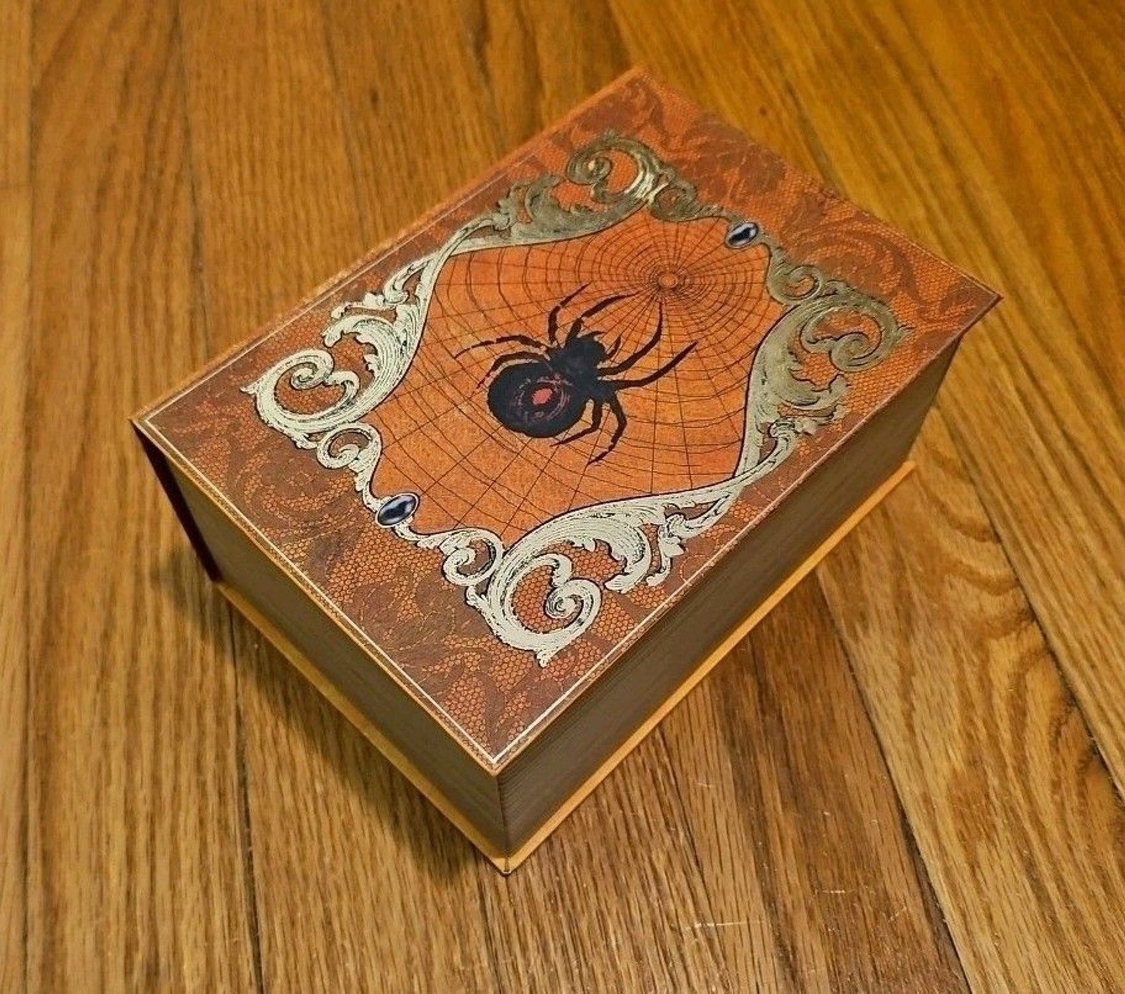 Elegant 3 Pc Nesting Storage Box Set Victorian Goth Halloween Spider Scary Story