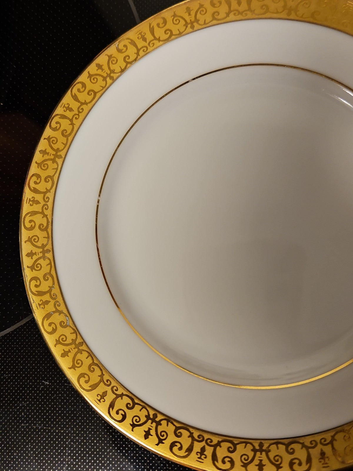Vintage 1991 Macy's Royal Gallery Gold Buffet  6 1/2" Bread Plates Near Mint
