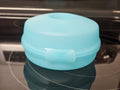 Tupperware Round Sandwich Bagel Keeper Teal No Insert 440A-1