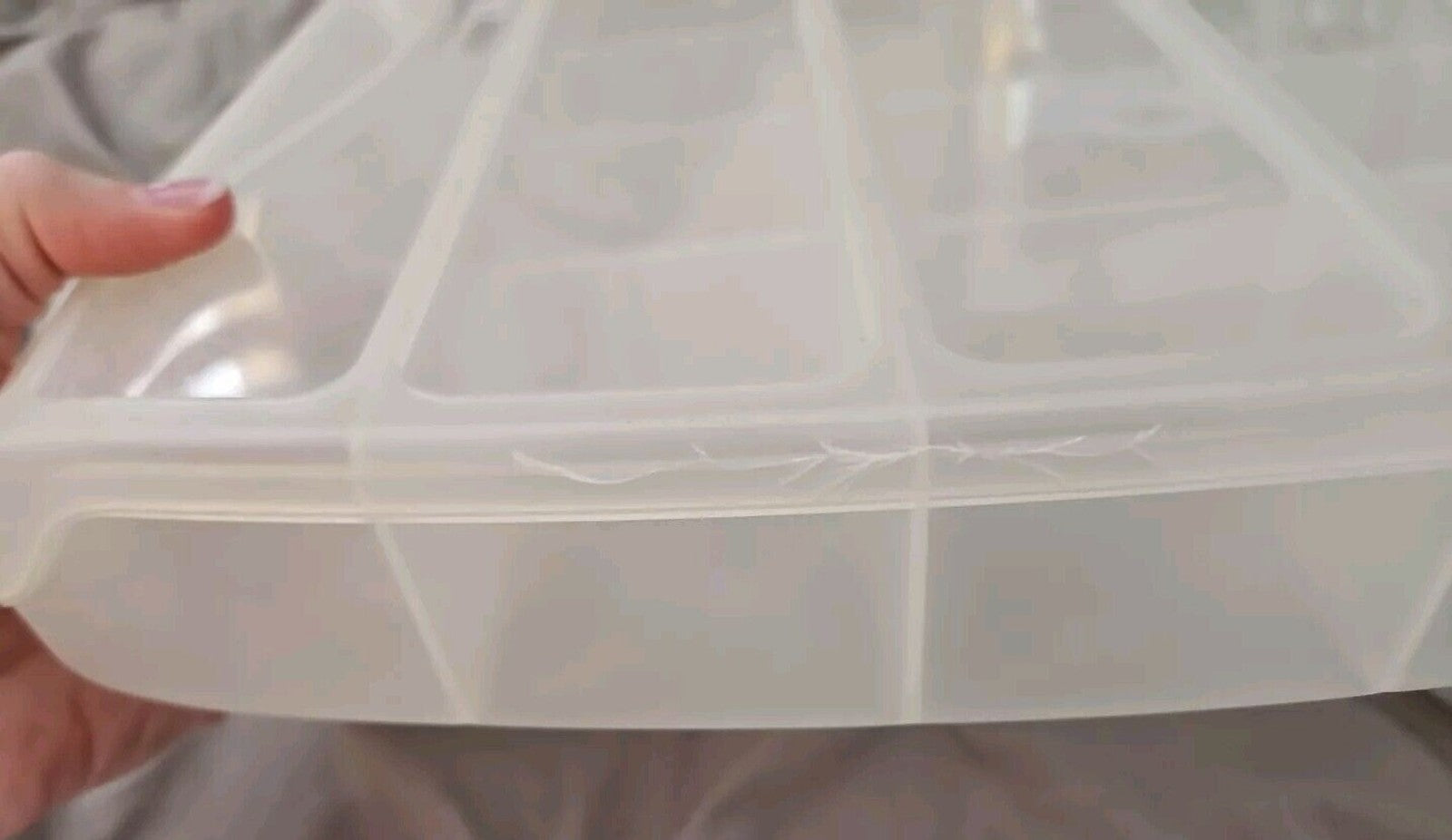 Lot 4 Lrg Adjustable Compartment Craft Storage Box with Handle by Bead Landing™