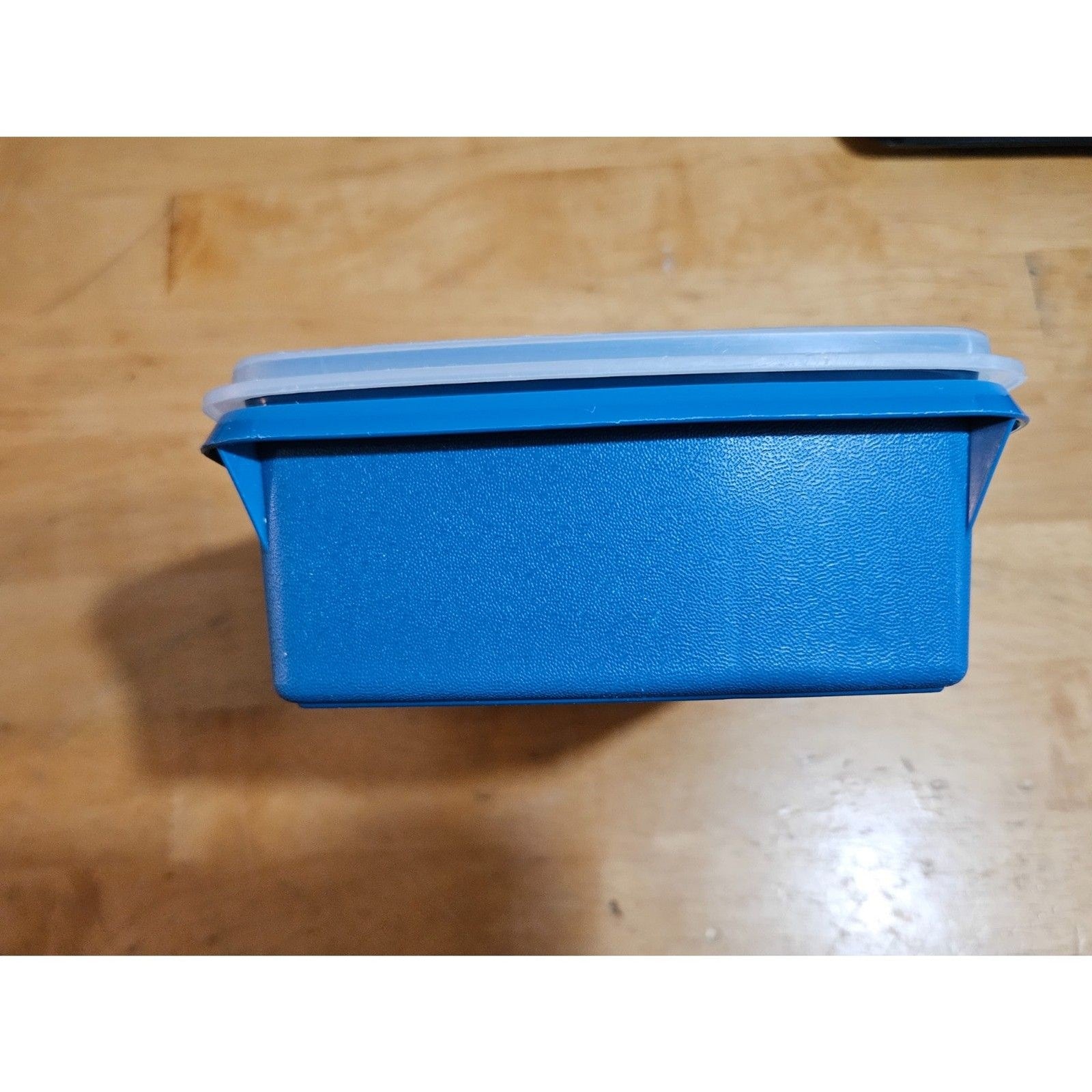 Tupperware Tuppercraft Stow N Go Teal Blue Divided Container w/Insert & Lid 767