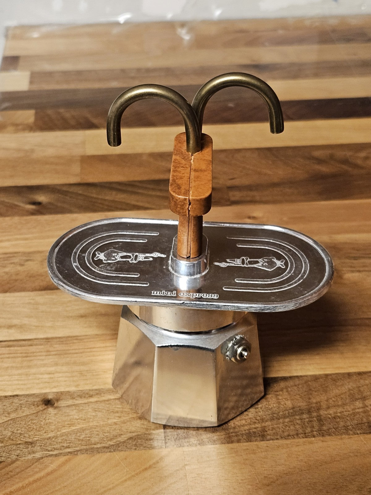 Vintage Bialetti Mini Express 2 Cup Stovetop Espresso Maker EUC