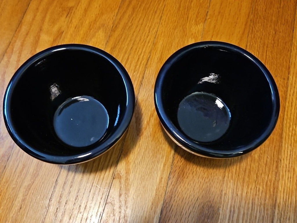 Vintage Y2k Black 4 piece Chip & Dip Serving Set Chili Pepper Design