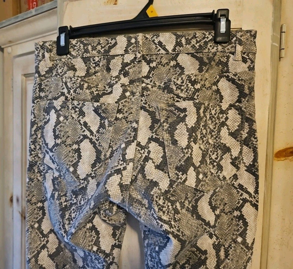 Women's H&M Snake Skin Jeans Size 8 Pants