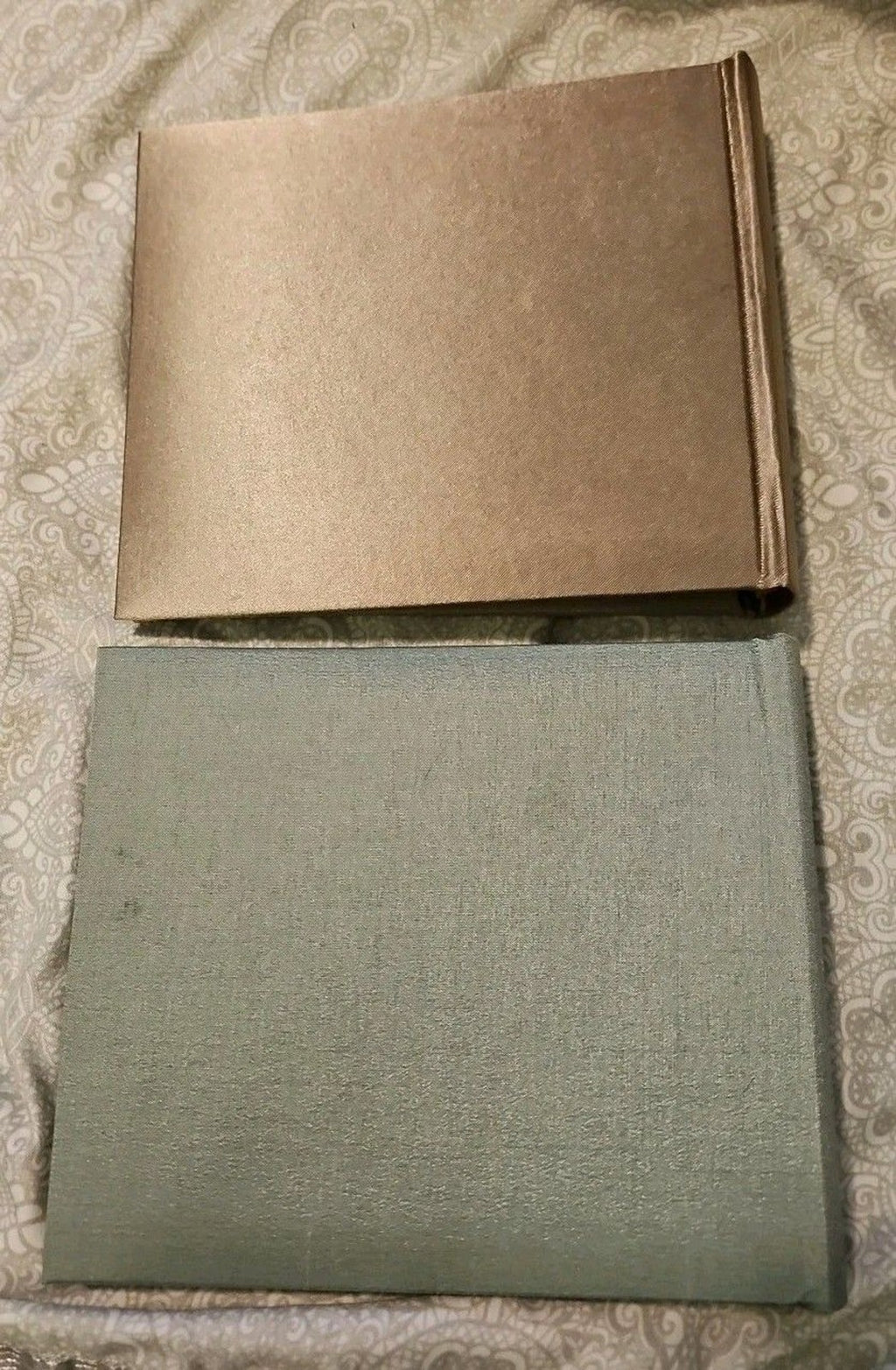 Recollections 2 Pk Freindship Photo Albums Hold 4"x6" Sz NWT Teal & Brown Fabric